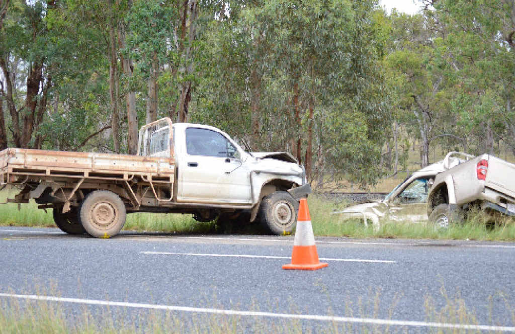 A husband and wife were airlifted to Princess Alexandra Hospital in Brisbane after a two-vehicle crash near Warwick. A husband and wife were airlifted to Princess Alexandra Hospital in Brisbane after a two-vehicle crash near Warwick.